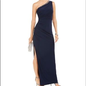 One-Shoulder Jersey Gown